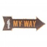 Nástěnná cedule MY WAY - 46*15 cm