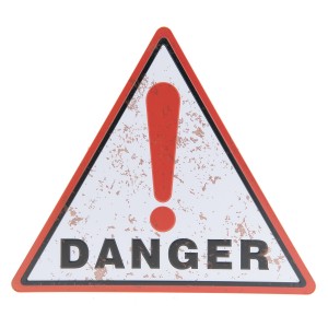 Nástěnná cedule Danger - 30*34 cm