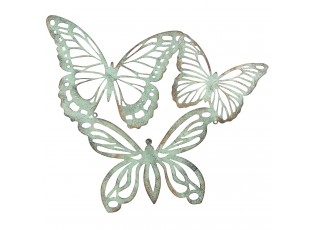 Nástěnná dekorace 3 motýlci - 53*45 cm