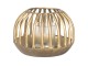 Zlatá kovová lucerna Lucette – Ø 15*10 cm
