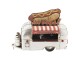 Retro kovový model karavanu Hot Dogs - 24*14*19 cm Clayre & Eef