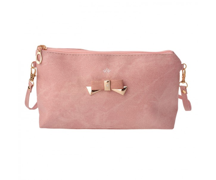 Růžová kabelka psaníčko Bow - 24*17 cm
