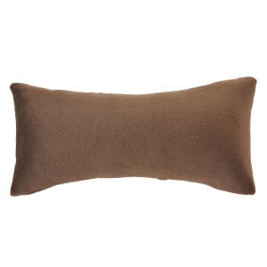 Hnědý chlupatý polštář Velvet na náramky - 13*7 cm