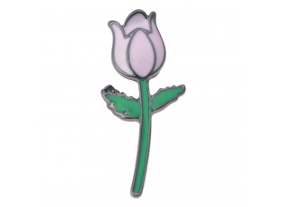 Brož fialový tulipán