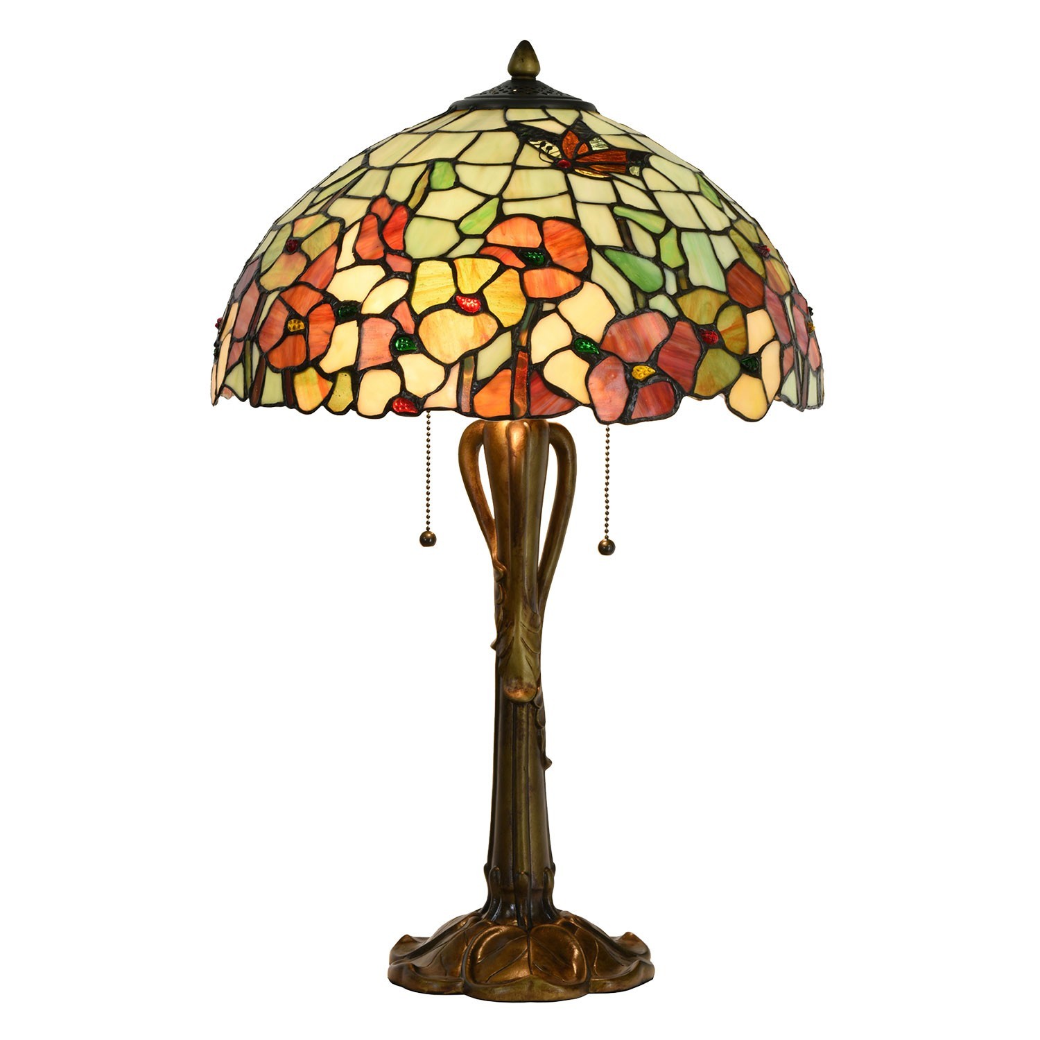Stolní lampa Tiffany Esmée - Ø 40*63 cm E27/2*60W 5LL-5981