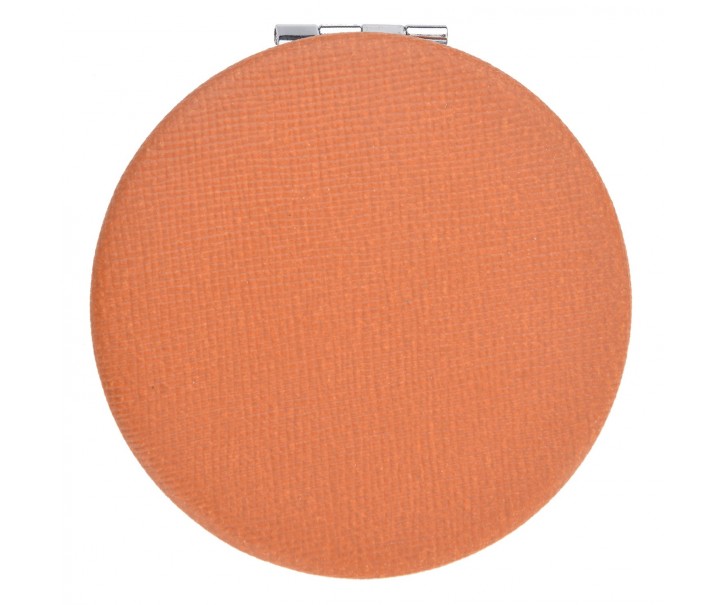 Oranžové kulaté zrcátko - Ø 6 cm