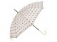 Béžový deštník s hvězdami - Ø 98*55 cm