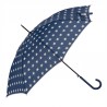Modrý deštník s hvězdami - Ø 98*55 cm Barva: modrá/bíláMateriál: 100% polyester