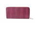 Růžovo červená peněženka s imitací z hadí kůže - 19*11 cm