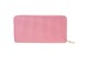 Růžová peněženka se zlatým zipem - 19*11 cm