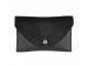 Černá kabelka s chlupatým víkem na pásek do pasu - 17*11/110 cm