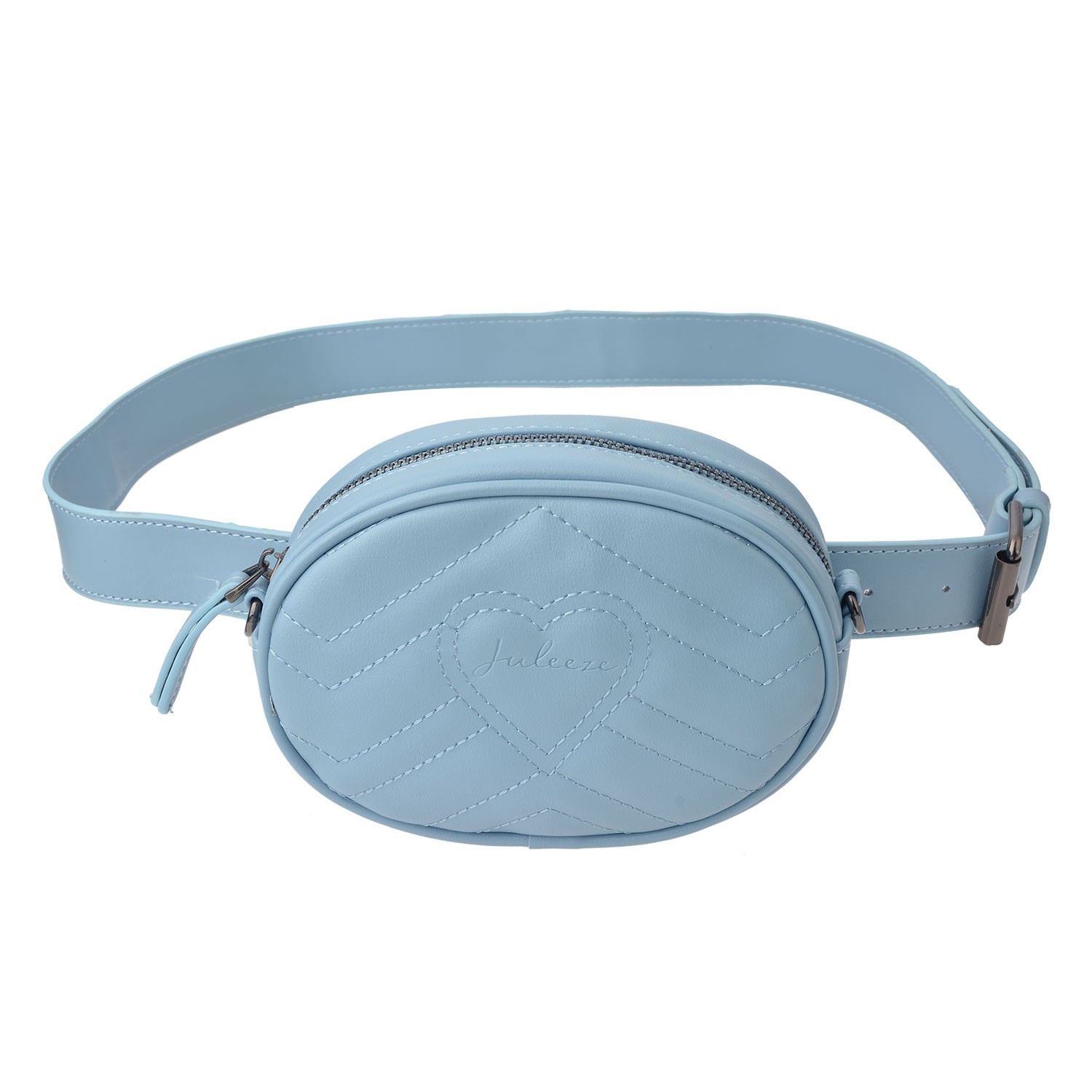 Modrá kabelka s páskem okolo pasu - 17*11*6 cm  Clayre & Eef