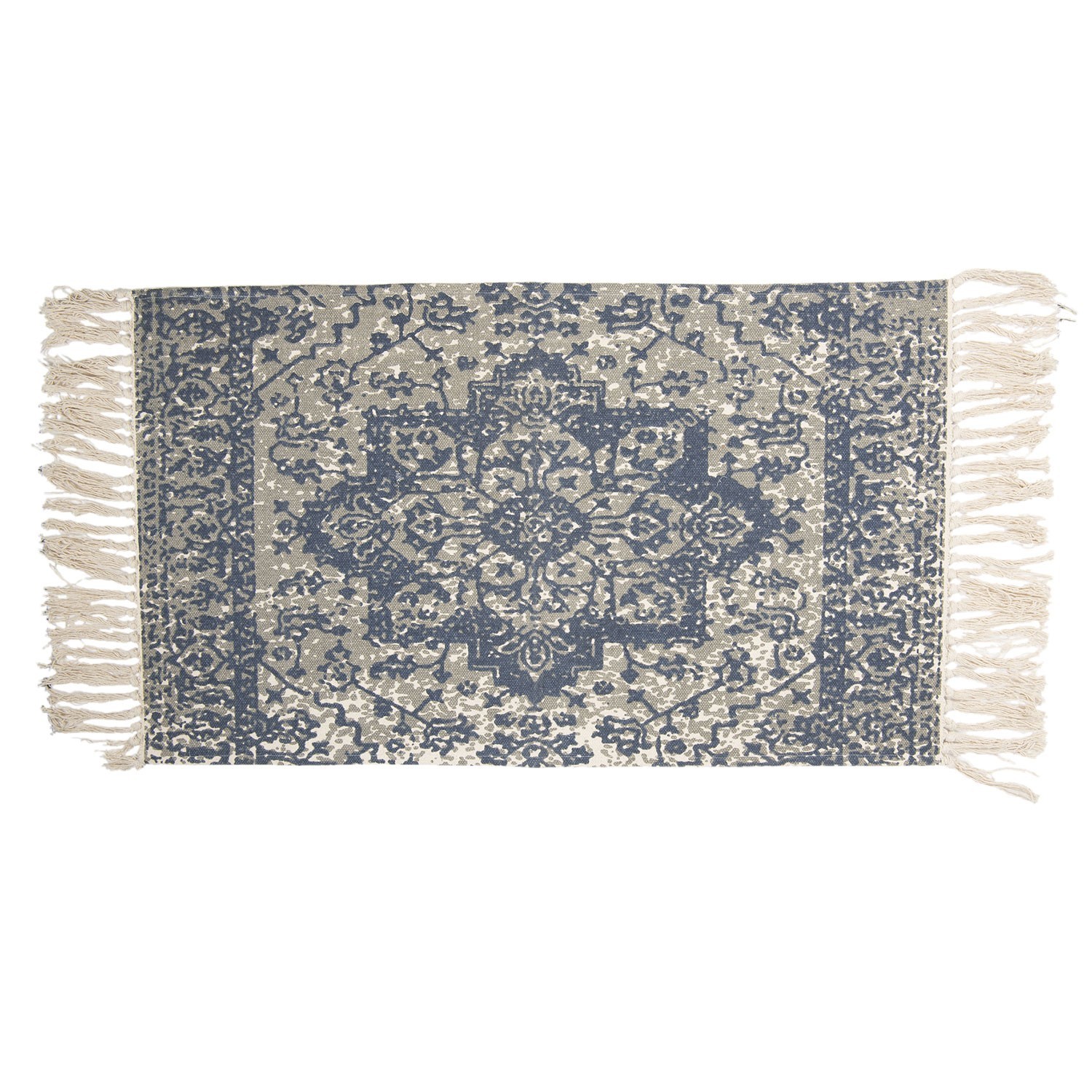 Bavlněný koberec s orientálním motivem a třásněmi - 70*120 cm Clayre & Eef