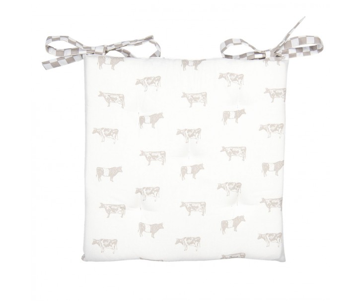 Sedák na židli s výplní Life with cows - 40*40 cm