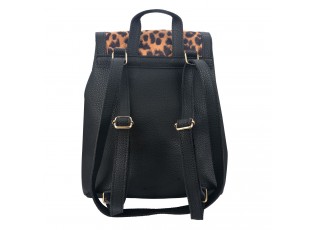 Černo hnědý leopardí batoh - 25*28 cm