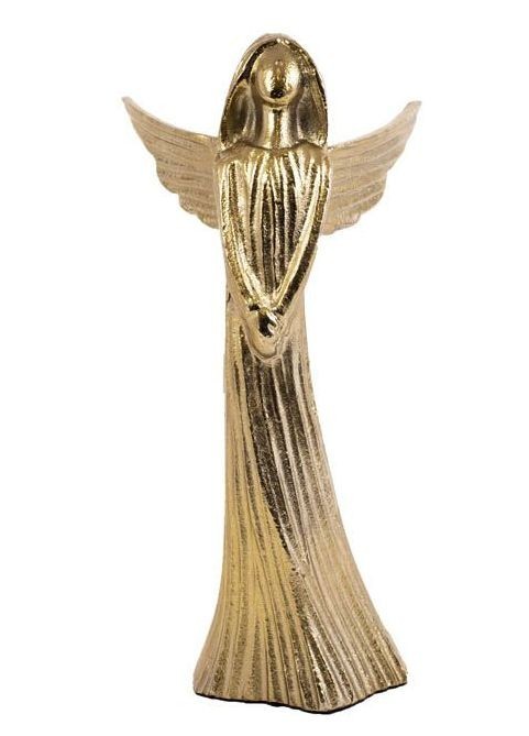 Bronzový antik kovový anděl Anael - 11*10*21 cm Colmore by Diga