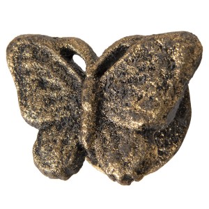 Zlatá vintage úchytka ve tvaru motýla - 8*5*3 cm