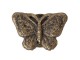 Zlatá vintage úchytka ve tvaru motýla - 8*5*3 cm