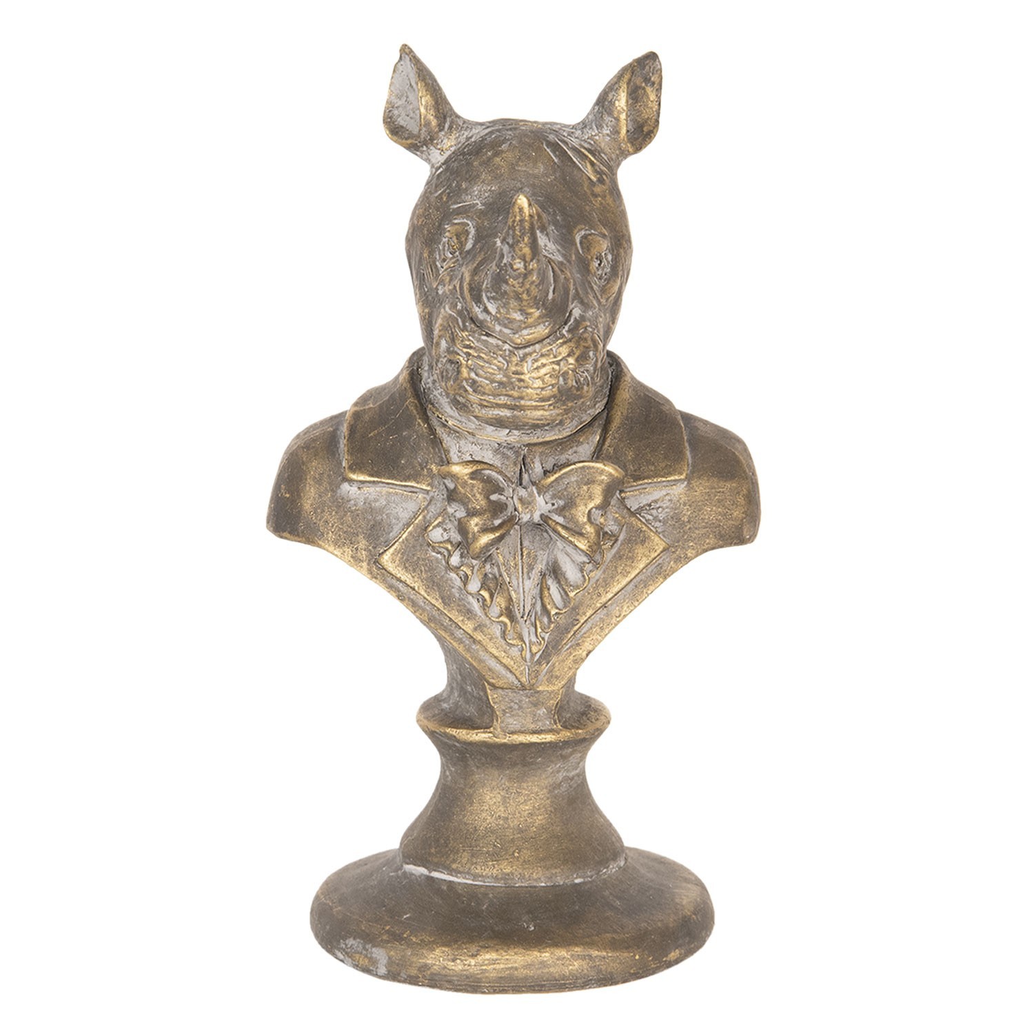 Dekorační socha Bysta nosorožce - 11*11*20 cm Clayre & Eef