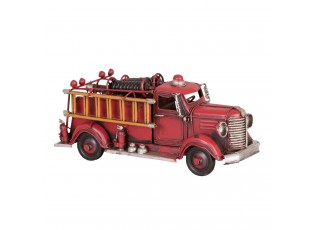 Kovový model retro hasičského vozu - 23*8*10 cm