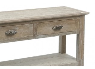 Konzolový dřevěný stůl s patinou- 100*37*81 cm