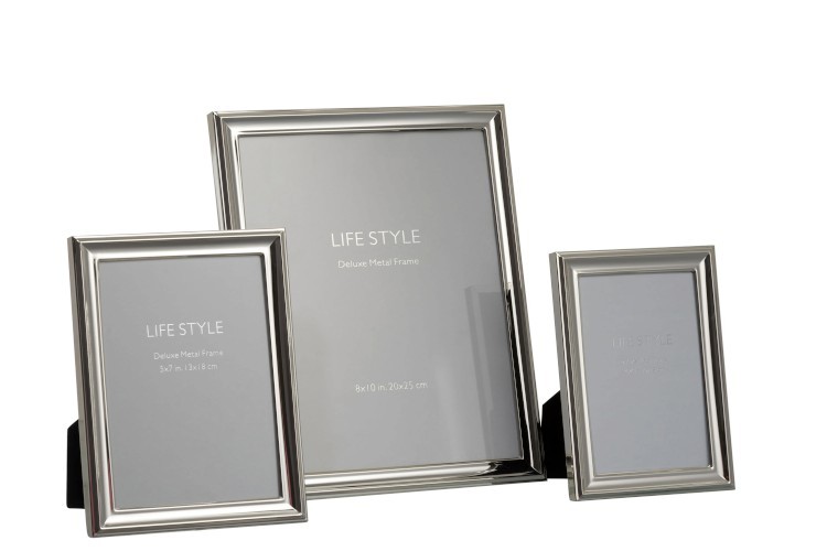 Stříbrný fotorámeček Lifestyle L - 23*1*28 cm