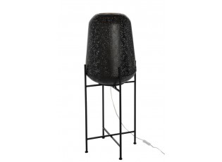 Černá kovová orientální stojací lampa Oriental - 35*35*94 cm