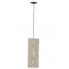 Béžová bambusová závěsná lampa - Ø20*135 cm