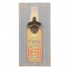 Dřevěná cedule na zeď s otvírákem na láhve Timr Beer - 15*30 cm Barva: multiMateriál: MDF /kov