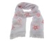 Bílý šátek s hvězdičkami - 70*180 cm