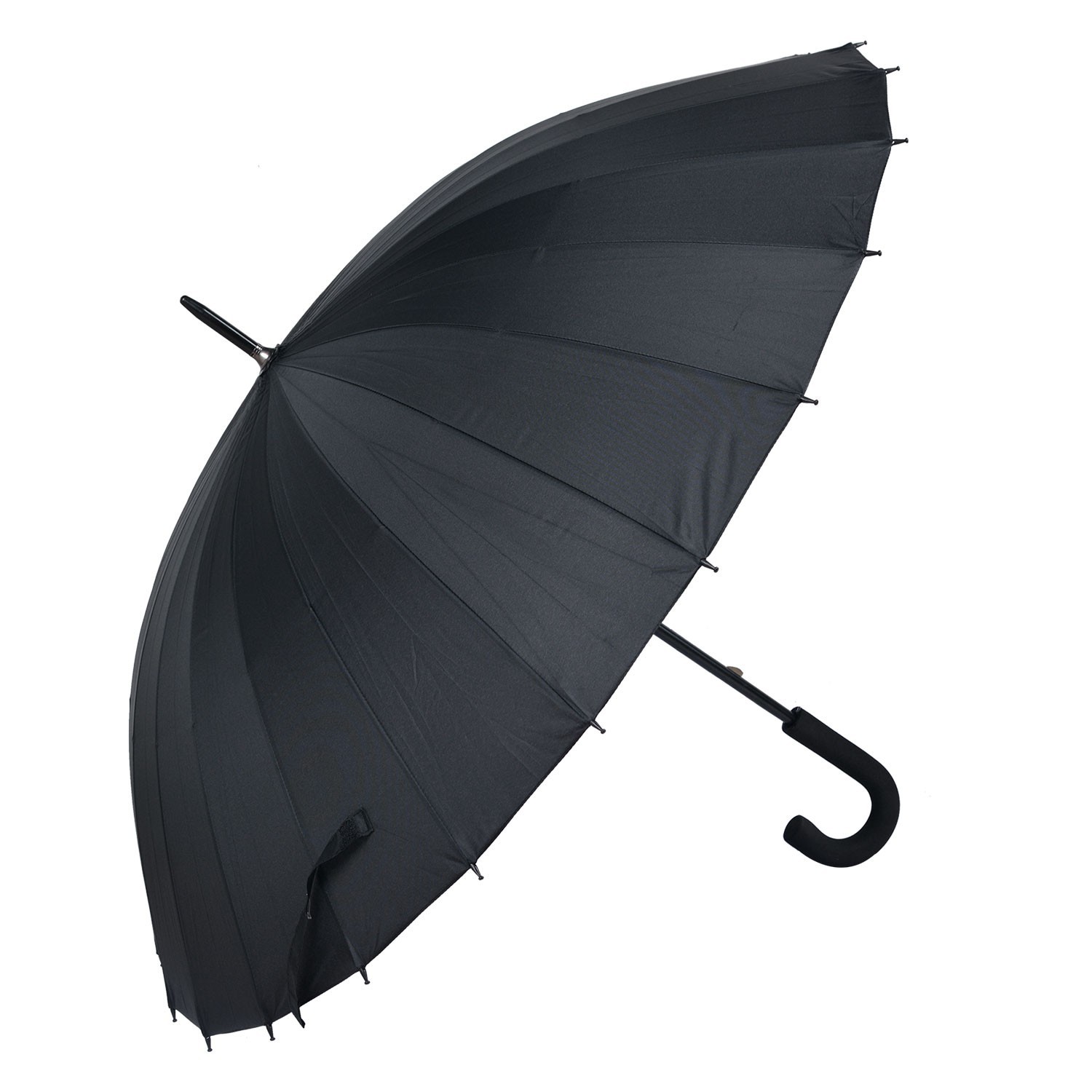 Levně Černý deštník - Ø 93*90 cm MLUM0029Z