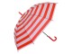 Bílo červený pruhovaný deštník - Ø 93*90 cm