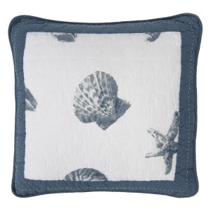 Povlak na polštář s mušlemi - 50*50 cm