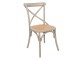 Šedá dřevěná židle s patinou Retro - 46*42*87 cm