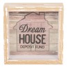 Dřevěná pokladnička Dream House - 15*5*15 cm

Barva: Hnědá
Materiál: Dřevo MDF / Sklo
