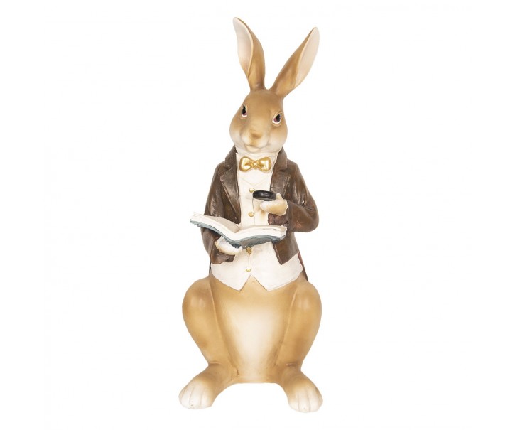 Dekorace králík s knihou - 15*13*40 cm