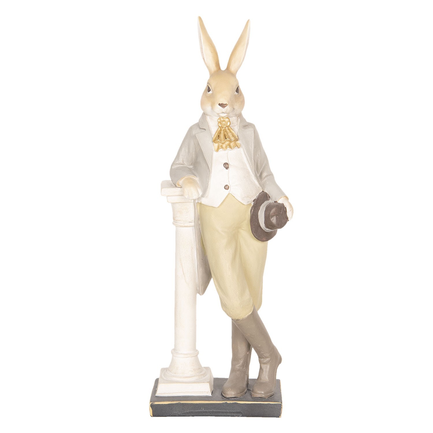 Velikonoční dekorace králíka s kloboukem - 17*9*46 cm Clayre & Eef