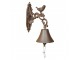 Litinový zvonek s ptáčkem Bird - 10*19*24cm