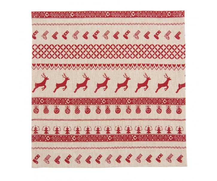 Textilní ubrousky Nordic Christmas (6ks) - 40*40 cm