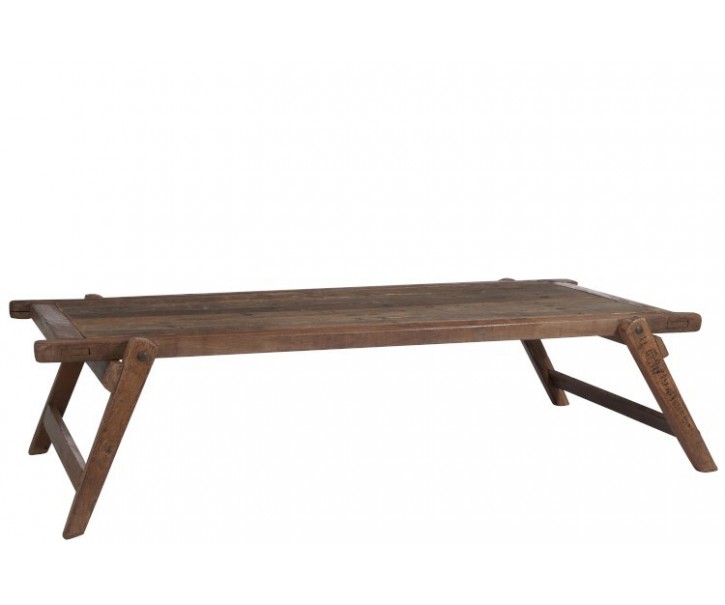 Konferenční stolek Army z recyklovaného dřeva - 175*85*42 cm