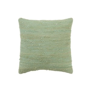 Zelený háčkovaný polštář z bavlny Crocheted - 45*45 cm