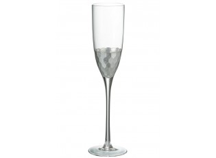 Sklenička na šampaňské Silver - Ø 7*26 cm