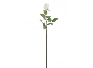 Dlouhá bílá umělá růže Rose - 12,5*74 cm