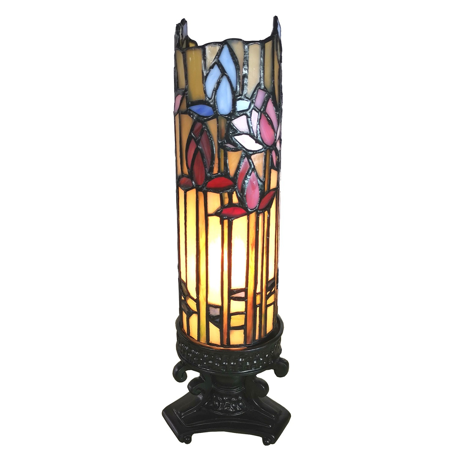 Stolní lampa Tiffany Nenuphar - 15*15*27 cm Clayre & Eef