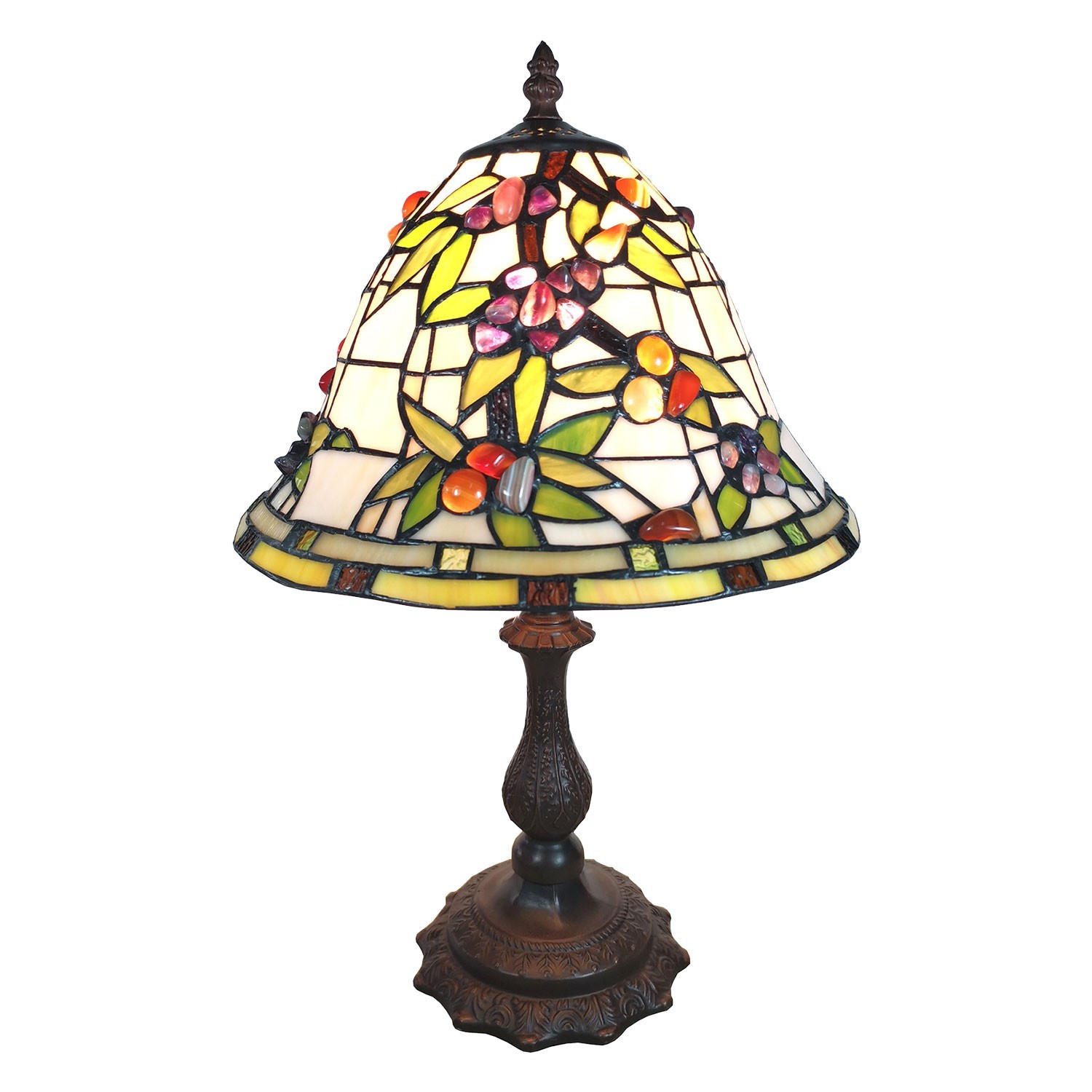 Stolní vitrážová lampa Tiffany Mabelle - 31*31*47 cm Clayre & Eef