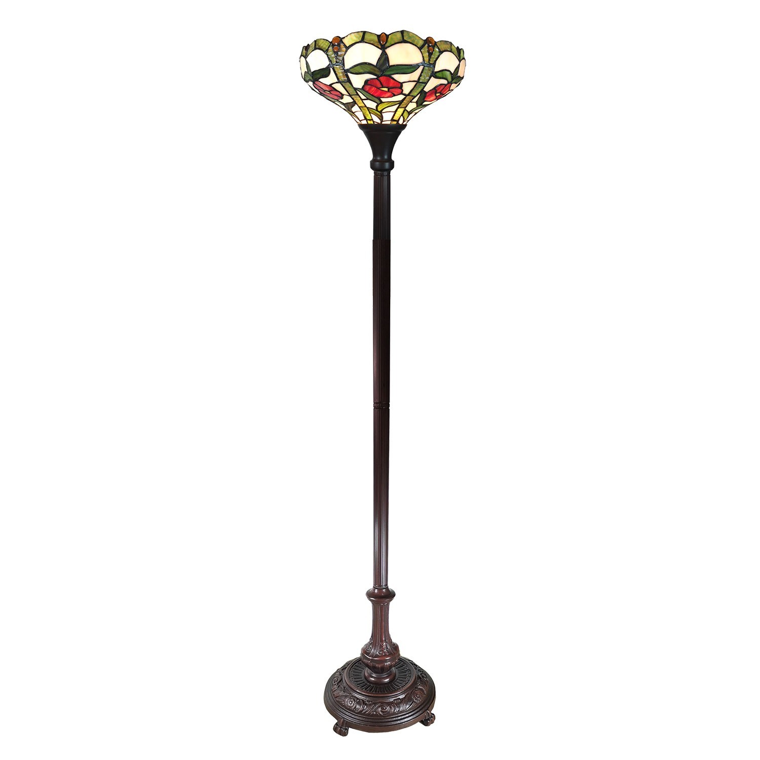 Stojací lampa Tiffany Rouge - Ø 31*186 cm 5LL-6025