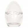 Skleněná nádoba s víkem Vajíčko - Ø 6*9 cm Barva: TransparentníMateriál: sklo Hmotnost: 0,264 kg