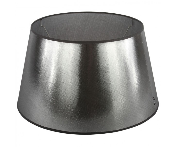 Stříbrno-černé stínidlo Azzuro drum - Ø20cm*11,5/ E27