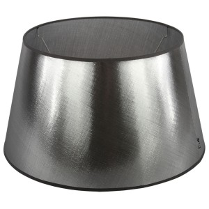 Stříbrno-černé stínidlo Azzuro drum - Ø20cm*11,5/ E27