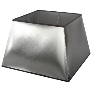 Stříbrno-černé stínidlo Azzuro square - 40*40*26,5cm/ E27